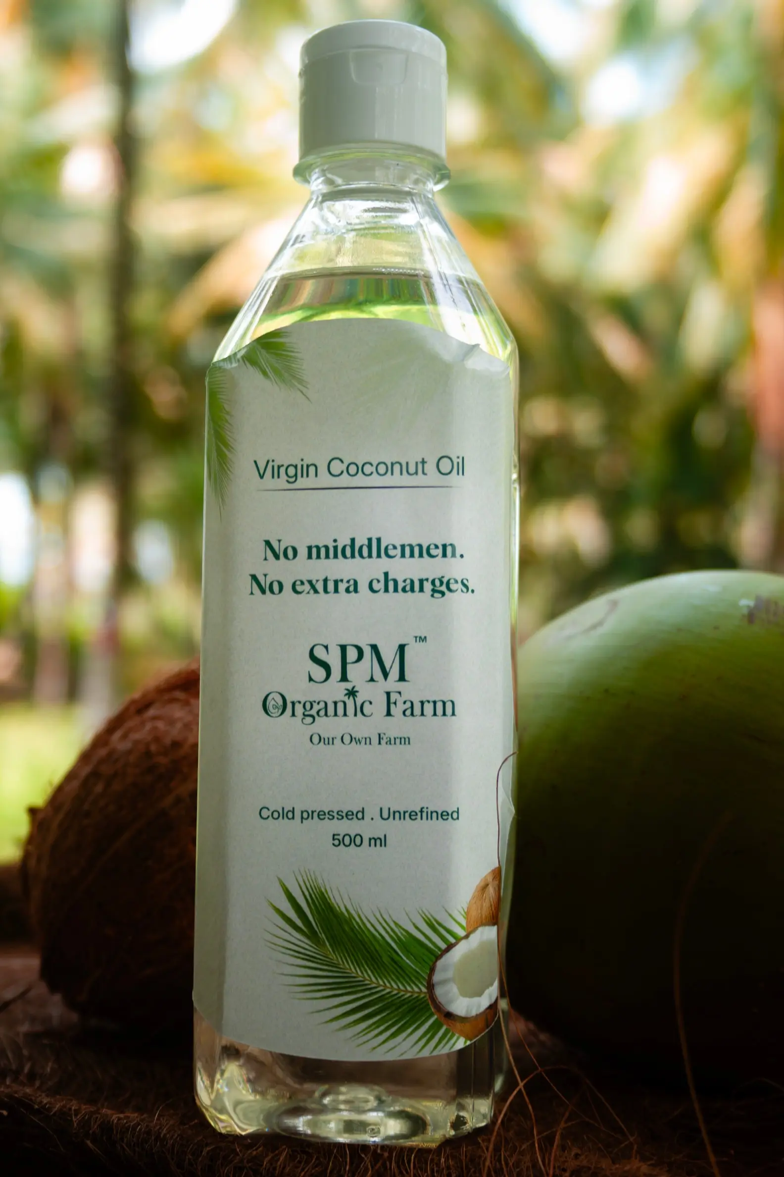 Pure unrefined coconut oil